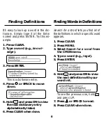 Preview for 8 page of Franklin Bookman MWD-640 User Manual