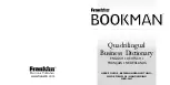 Franklin Bookman QBD-2067 User Manual preview