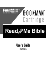 Franklin BOOKMAN RMB-2030 User Manual предпросмотр