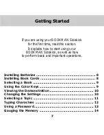 Preview for 8 page of Franklin BOOKMAN Sidekick SDK-561 User Manual