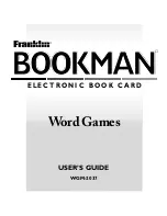 Franklin BOOKMAn WGM-2037 User Manual preview