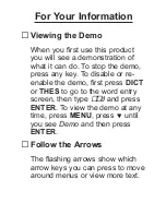 Preview for 9 page of Franklin Collins DMQ-119 User Manual