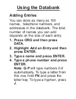 Preview for 63 page of Franklin Collins DMQ-1490 User Manual