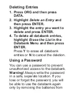 Preview for 65 page of Franklin Collins DMQ-1490 User Manual