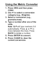 Preview for 69 page of Franklin Collins DMQ-1490 User Manual