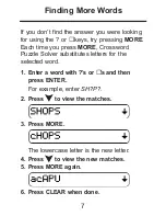 Предварительный просмотр 8 страницы Franklin crossword CWP-206 User Manual