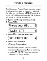 Preview for 9 page of Franklin crossword CWP-206 User Manual