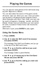 Preview for 11 page of Franklin Crossword Puzzle Solver CWM-108 User Manual