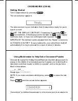 Preview for 3 page of Franklin crosswords CW-40 User Manual