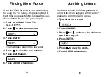 Preview for 8 page of Franklin Crosswords Puzzle Solver CWP-100 User Manual