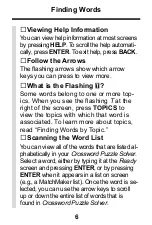 Preview for 7 page of Franklin Crosswords Puzzle Solver CWQ-106 User Manual