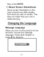 Preview for 12 page of Franklin DBE-1470 User Manual