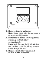 Preview for 9 page of Franklin DBE-1490 User Manual