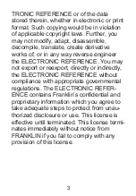 Preview for 3 page of Franklin Dictionary & Thesaurus MWD-1470 User Manual