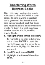 Preview for 63 page of Franklin Dictionary & Thesaurus MWD-1470 User Manual