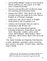 Preview for 6 page of Franklin Dictionnaire FQS-1870 User Manual