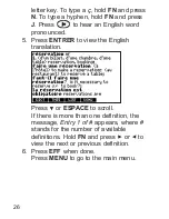 Preview for 27 page of Franklin Dictionnaire FQS-1870 User Manual