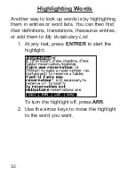 Preview for 33 page of Franklin Dictionnaire FQS-1870 User Manual