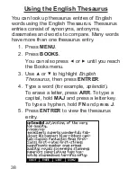 Preview for 39 page of Franklin Dictionnaire FQS-1870 User Manual