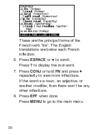 Preview for 57 page of Franklin Dictionnaire FQS-1870 User Manual