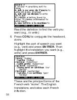 Preview for 59 page of Franklin Dictionnaire FQS-1870 User Manual