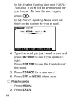 Preview for 65 page of Franklin Dictionnaire FQS-1870 User Manual