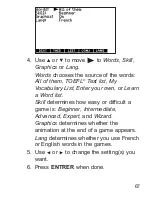 Preview for 68 page of Franklin Dictionnaire FQS-1870 User Manual