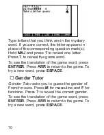 Preview for 71 page of Franklin Dictionnaire FQS-1870 User Manual