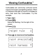 Preview for 8 page of Franklin Digital Thesaurus SYT-106 User Manual