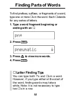 Preview for 11 page of Franklin Digital Thesaurus SYT-106 User Manual