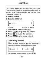 Preview for 15 page of Franklin Digital Thesaurus SYT-106 User Manual