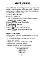 Preview for 20 page of Franklin Digital Thesaurus SYT-106 User Manual