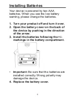 Preview for 8 page of Franklin EST-5114 User Manual