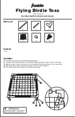 Franklin Flying Birdie Toss Playing Instructions And Rules preview