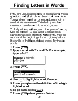 Preview for 9 page of Franklin Homework Wiz Plus HW-216 User Manual