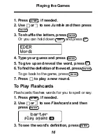 Preview for 17 page of Franklin Homework Wiz Plus HW-216 User Manual