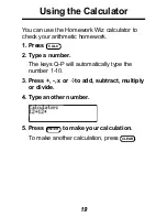 Preview for 20 page of Franklin Homework Wiz Plus HW-216 User Manual