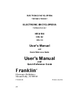 Preview for 29 page of Franklin HRS-100 User'S Manual And Quick Reference Manual