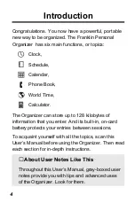 Preview for 5 page of Franklin IC-107 User Manual