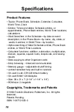 Preview for 71 page of Franklin IC-107 User Manual