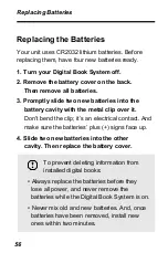 Preview for 57 page of Franklin IC-108 User Manual