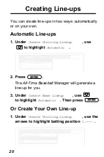 Preview for 20 page of Franklin IC-110 User Manual