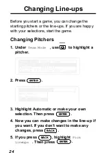 Preview for 24 page of Franklin IC-110 User Manual