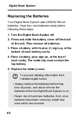 Preview for 60 page of Franklin IC-110 User Manual