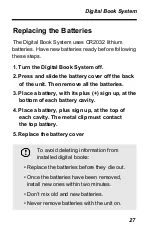 Preview for 28 page of Franklin IC-111 User Manual