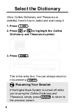 Предварительный просмотр 6 страницы Franklin IC-112 User Manual