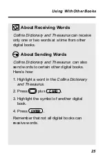 Предварительный просмотр 25 страницы Franklin IC-112 User Manual