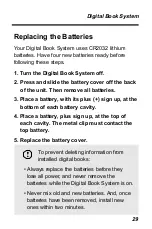 Предварительный просмотр 29 страницы Franklin IC-112 User Manual