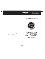 Preview for 1 page of Franklin IC-116 User Manual