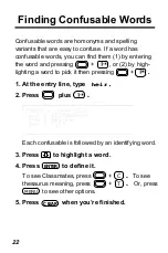 Preview for 23 page of Franklin IC-116 User Manual